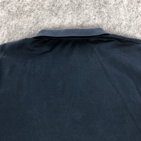 Masters Golf Mens Polo Large Navy Blue Short Sleeve Italy Clubhouse Collection - Picture 6 of 11